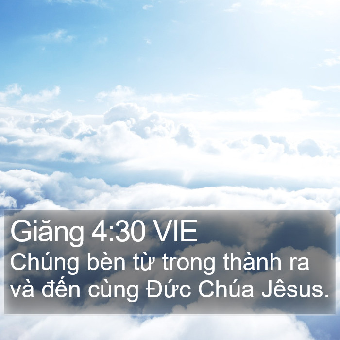 Giăng 4:30 VIE Bible Study