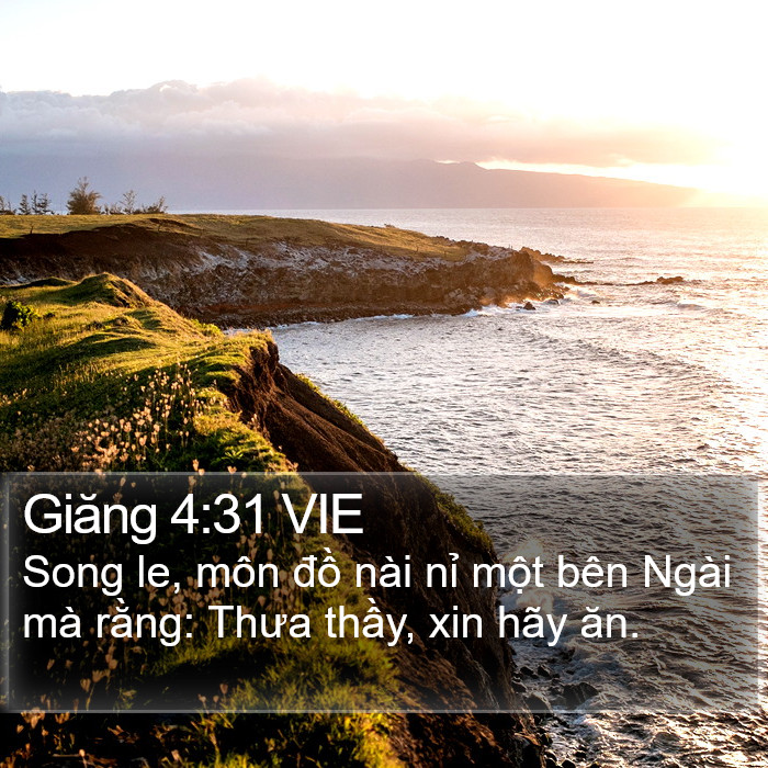 Giăng 4:31 VIE Bible Study