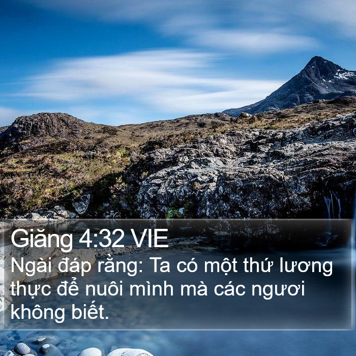 Giăng 4:32 VIE Bible Study