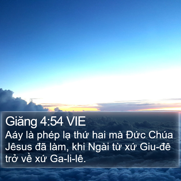 Giăng 4:54 VIE Bible Study