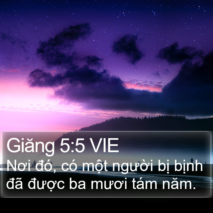 Giăng 5:5 VIE Bible Study