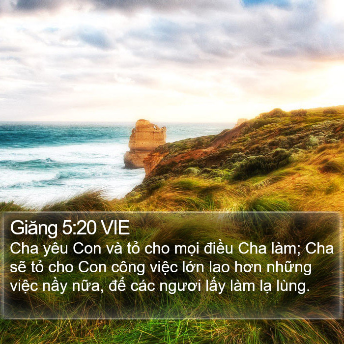 Giăng 5:20 VIE Bible Study