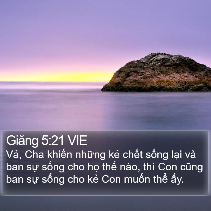 Giăng 5:21 VIE Bible Study