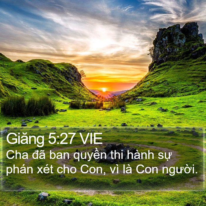 Giăng 5:27 VIE Bible Study