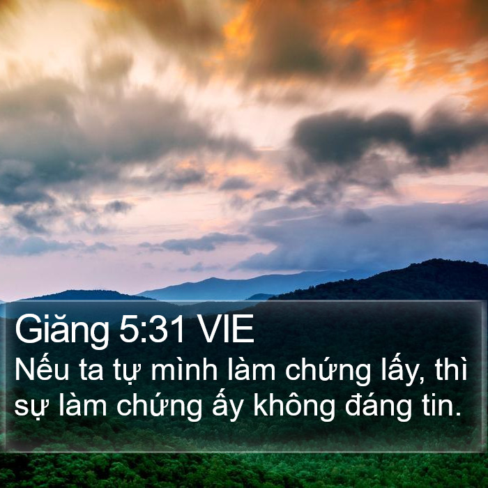 Giăng 5:31 VIE Bible Study