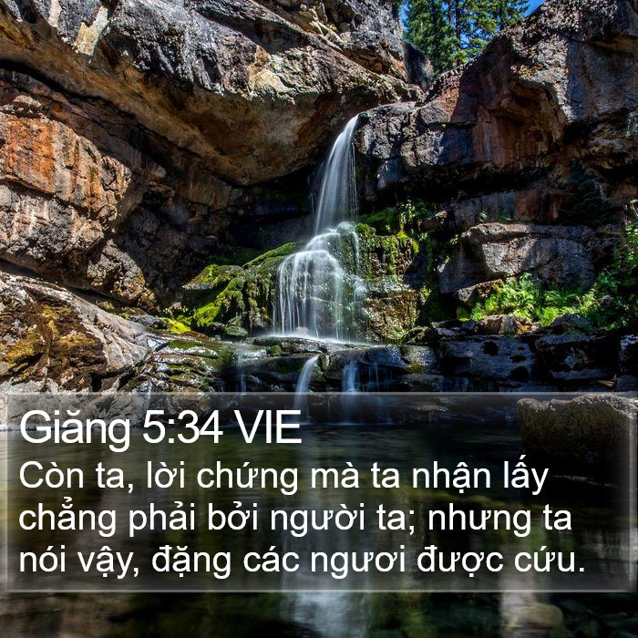 Giăng 5:34 VIE Bible Study