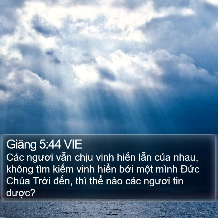 Giăng 5:44 VIE Bible Study