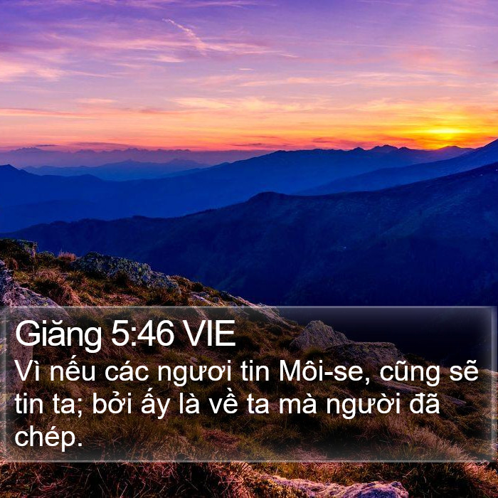 Giăng 5:46 VIE Bible Study