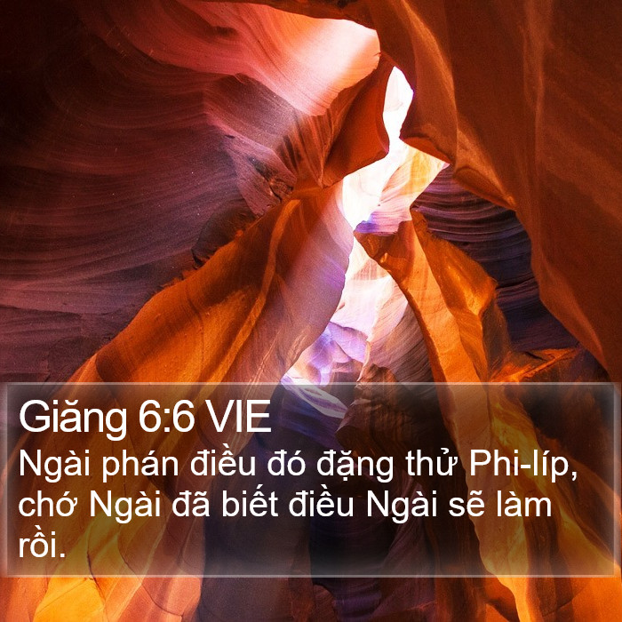 Giăng 6:6 VIE Bible Study