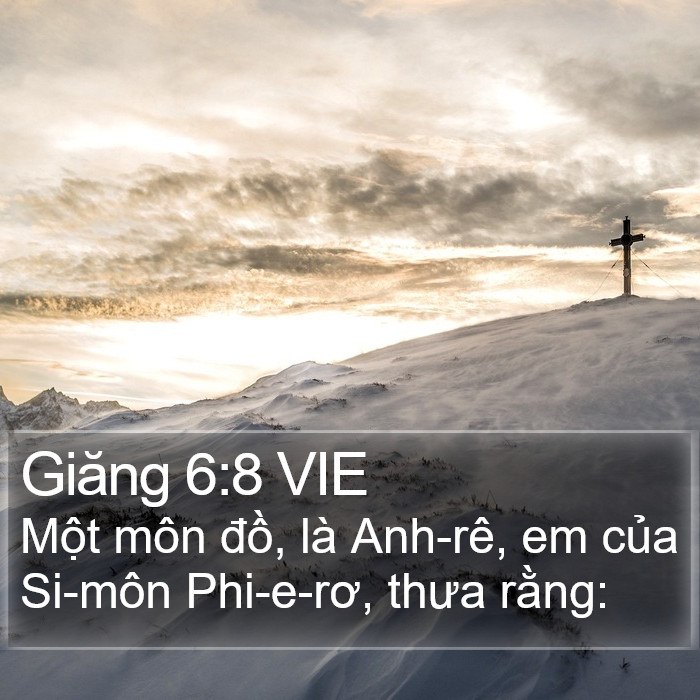 Giăng 6:8 VIE Bible Study