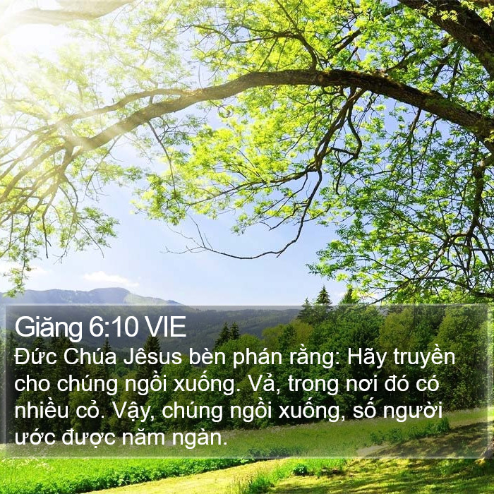 Giăng 6:10 VIE Bible Study