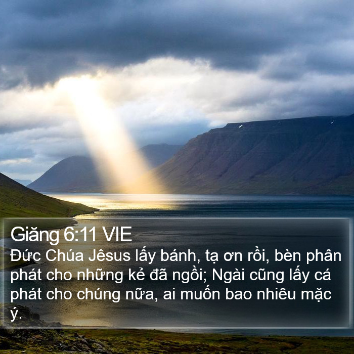 Giăng 6:11 VIE Bible Study