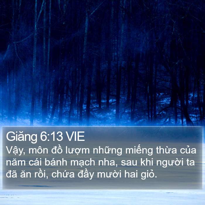 Giăng 6:13 VIE Bible Study