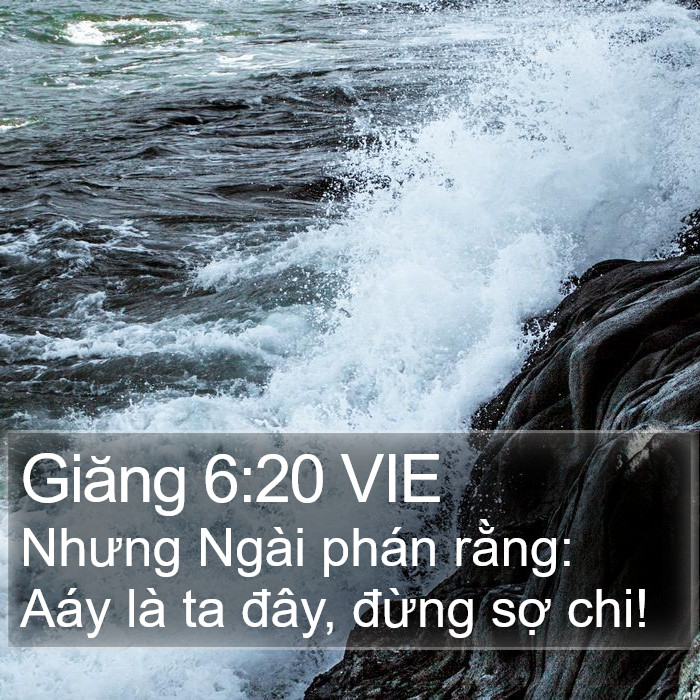 Giăng 6:20 VIE Bible Study