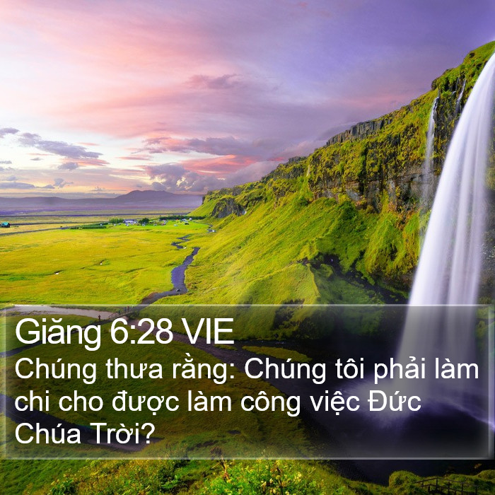 Giăng 6:28 VIE Bible Study