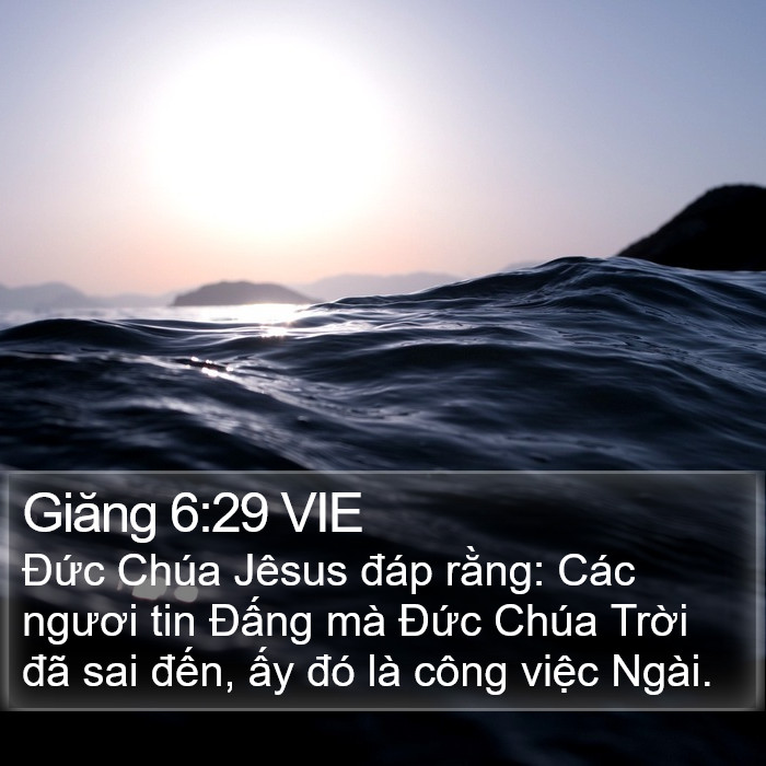 Giăng 6:29 VIE Bible Study