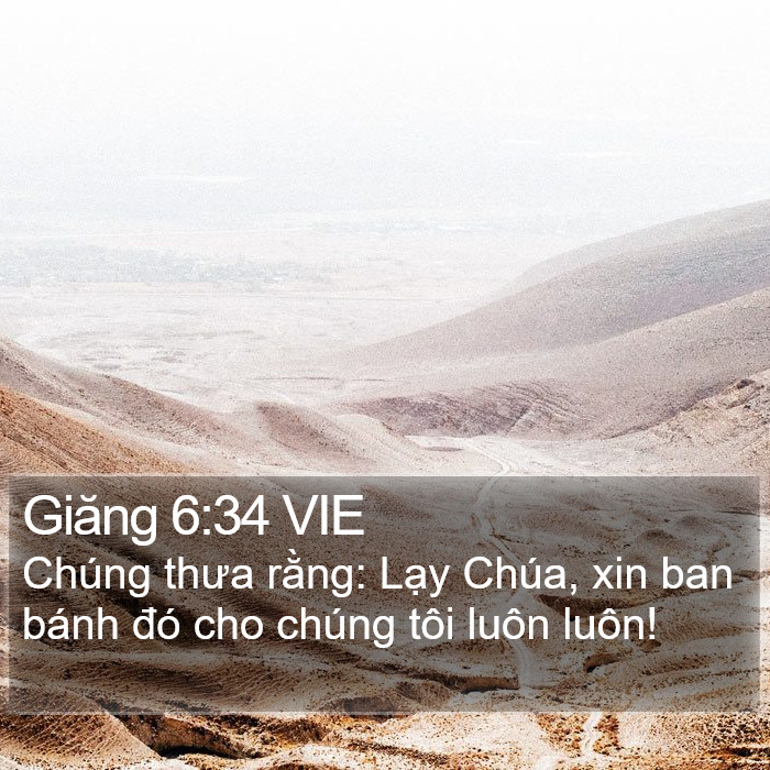 Giăng 6:34 VIE Bible Study