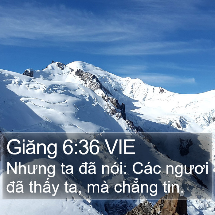 Giăng 6:36 VIE Bible Study