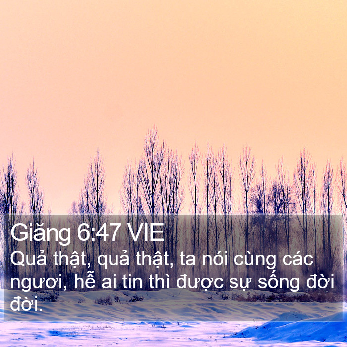 Giăng 6:47 VIE Bible Study