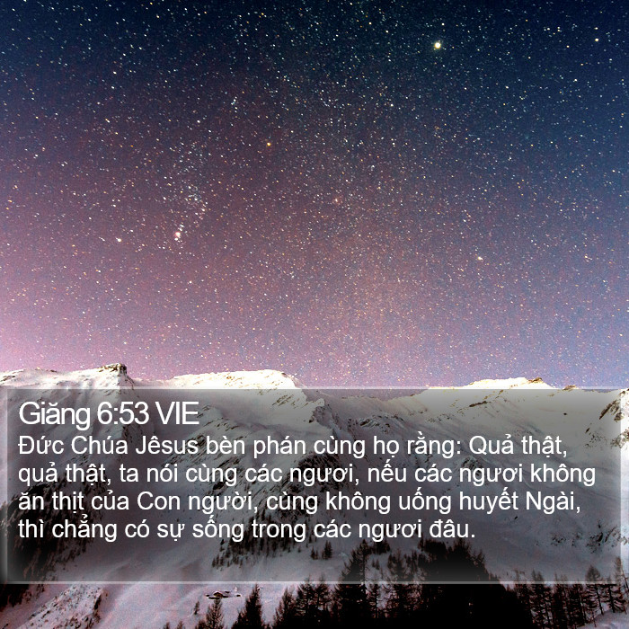 Giăng 6:53 VIE Bible Study