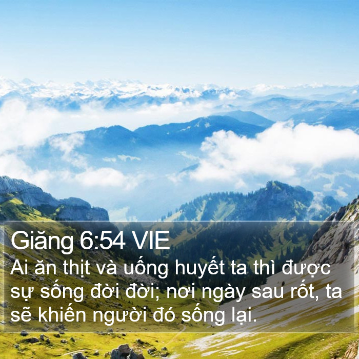 Giăng 6:54 VIE Bible Study