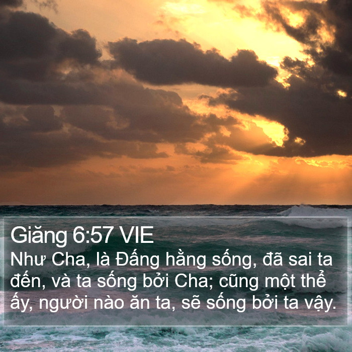 Giăng 6:57 VIE Bible Study