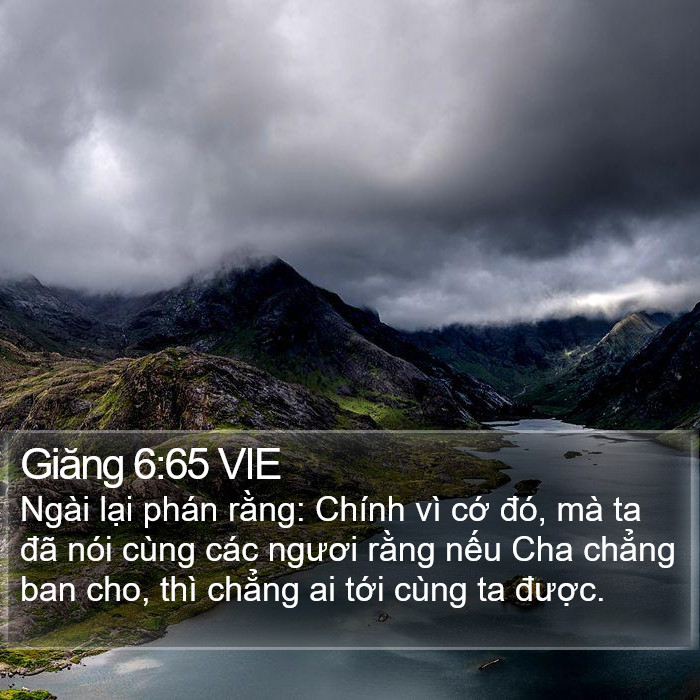 Giăng 6:65 VIE Bible Study