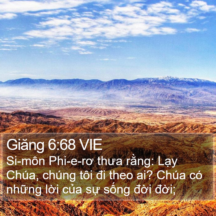 Giăng 6:68 VIE Bible Study