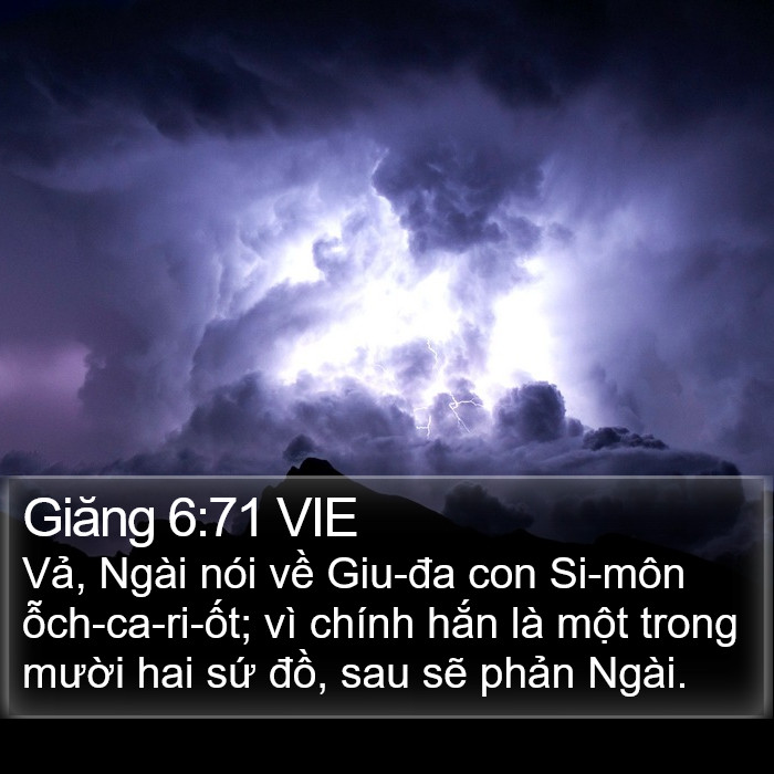 Giăng 6:71 VIE Bible Study