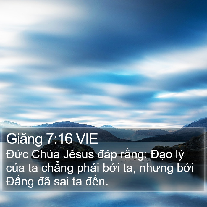 Giăng 7:16 VIE Bible Study