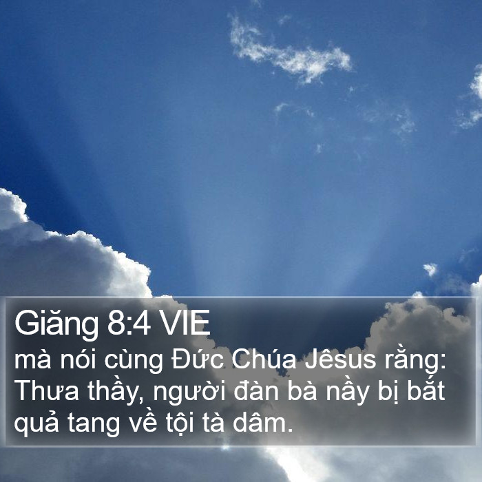 Giăng 8:4 VIE Bible Study