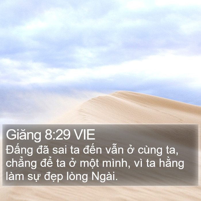Giăng 8:29 VIE Bible Study