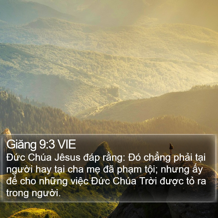 Giăng 9:3 VIE Bible Study