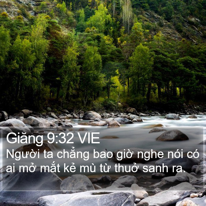 Giăng 9:32 VIE Bible Study