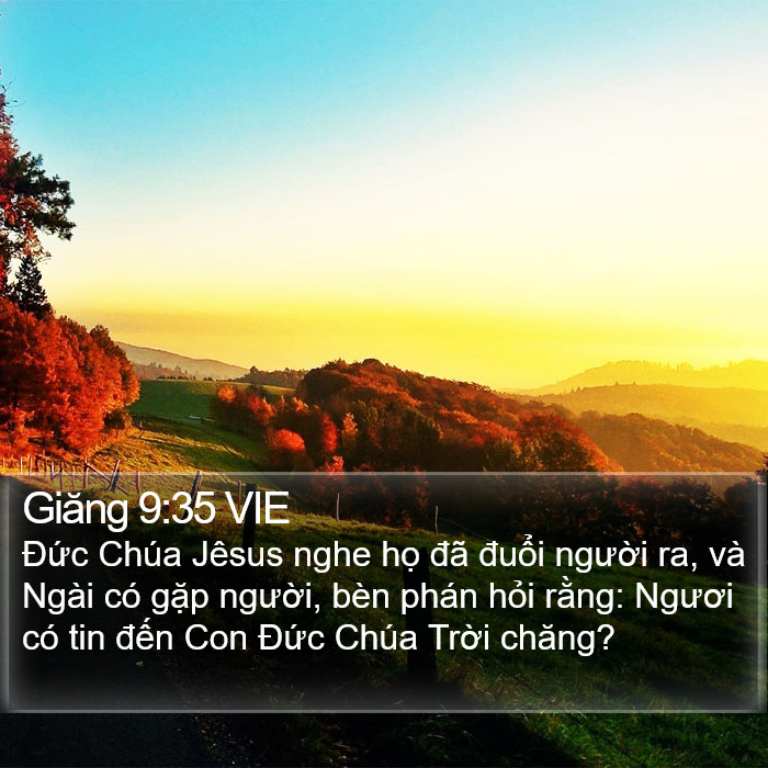 Giăng 9:35 VIE Bible Study