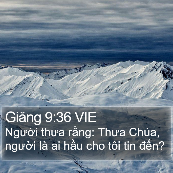 Giăng 9:36 VIE Bible Study