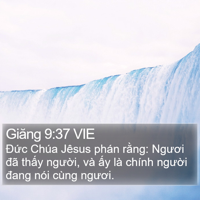 Giăng 9:37 VIE Bible Study
