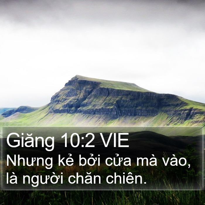 Giăng 10:2 VIE Bible Study