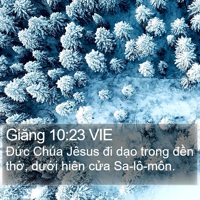 Giăng 10:23 VIE Bible Study