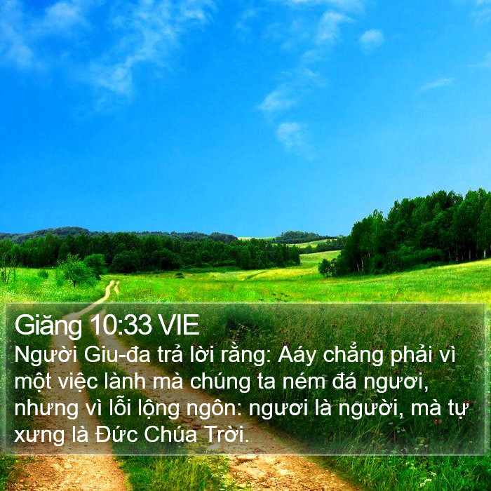 Giăng 10:33 VIE Bible Study