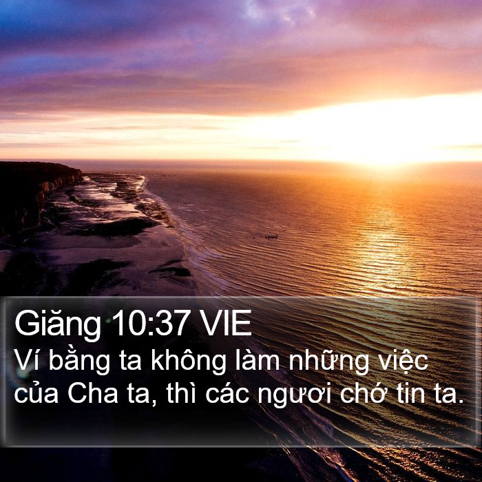 Giăng 10:37 VIE Bible Study