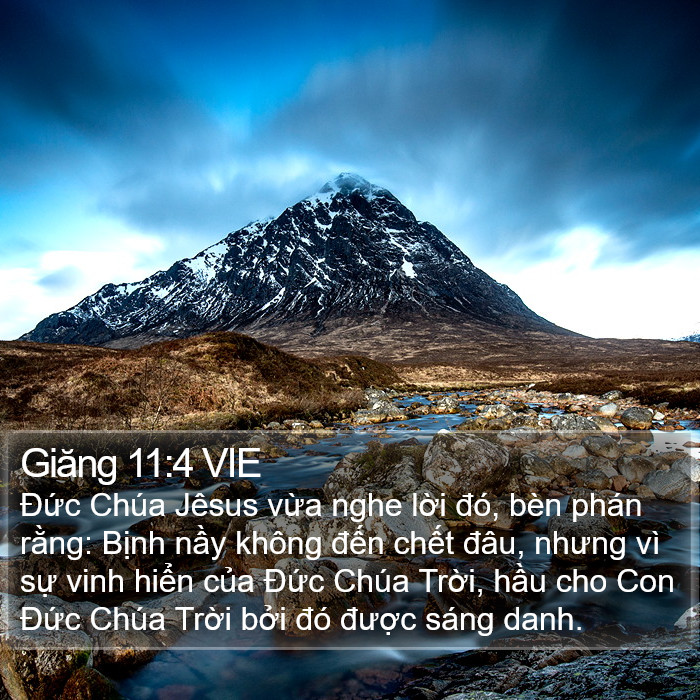 Giăng 11:4 VIE Bible Study