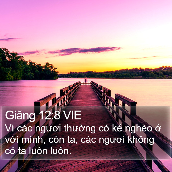 Giăng 12:8 VIE Bible Study