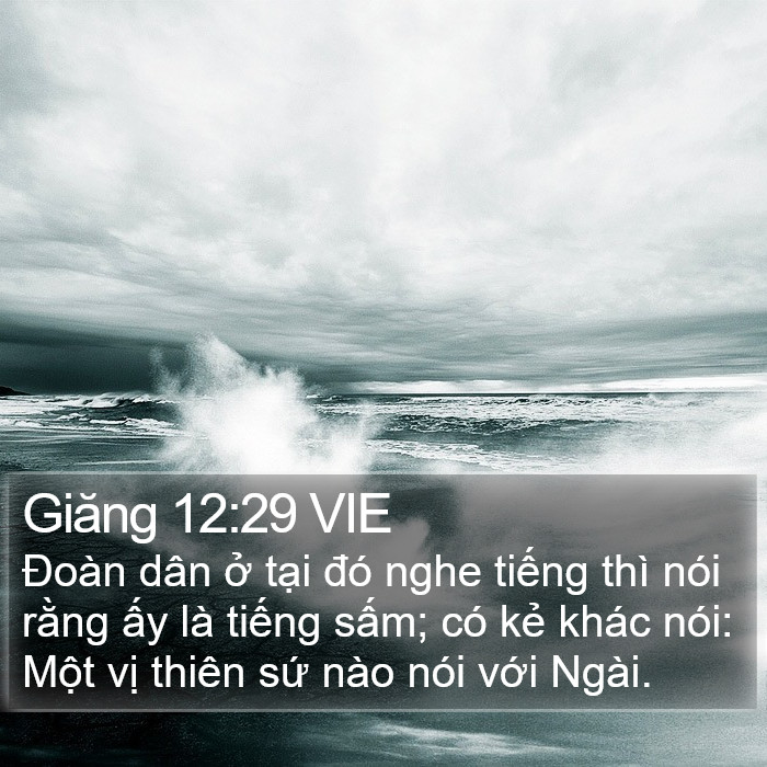 Giăng 12:29 VIE Bible Study