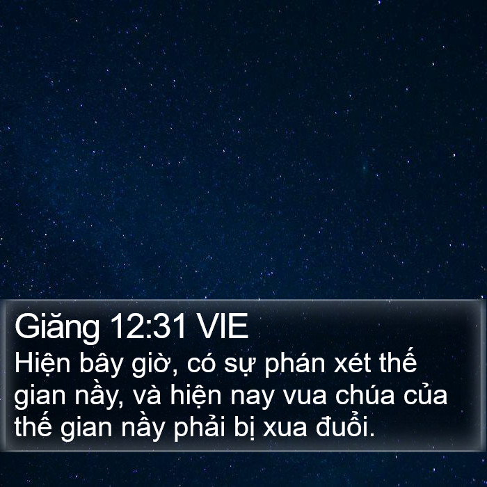 Giăng 12:31 VIE Bible Study