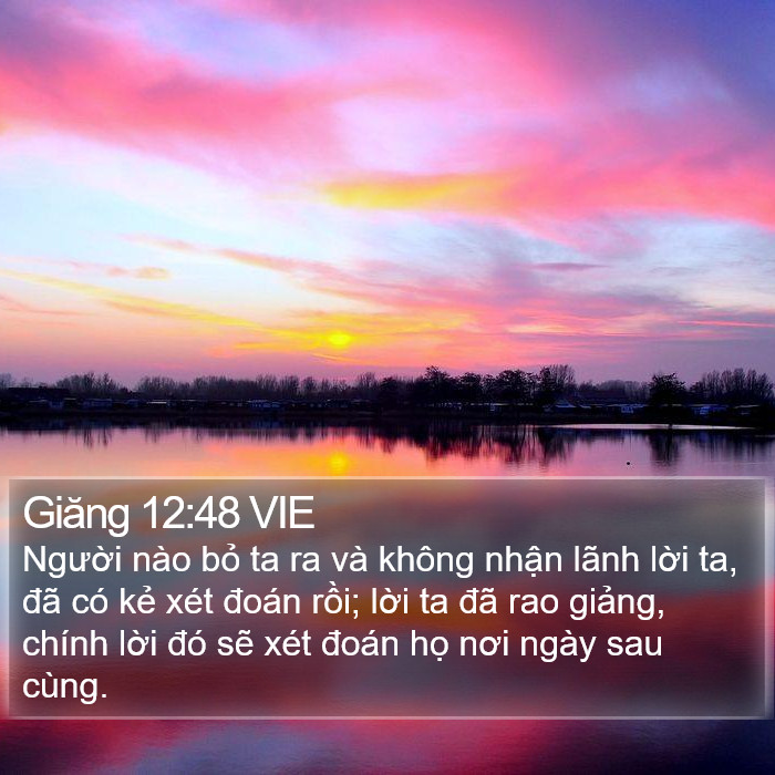 Giăng 12:48 VIE Bible Study