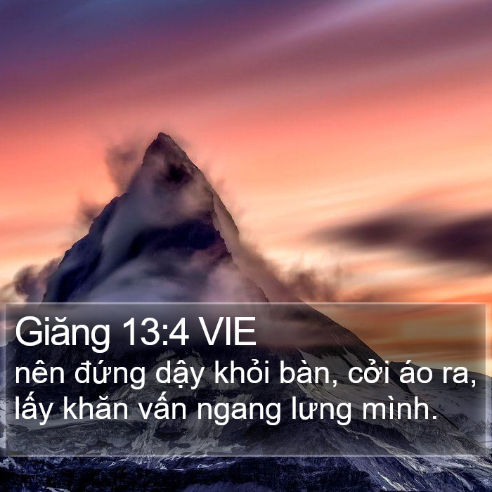 Giăng 13:4 VIE Bible Study