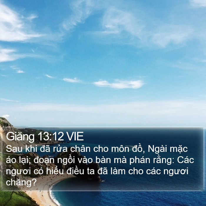 Giăng 13:12 VIE Bible Study