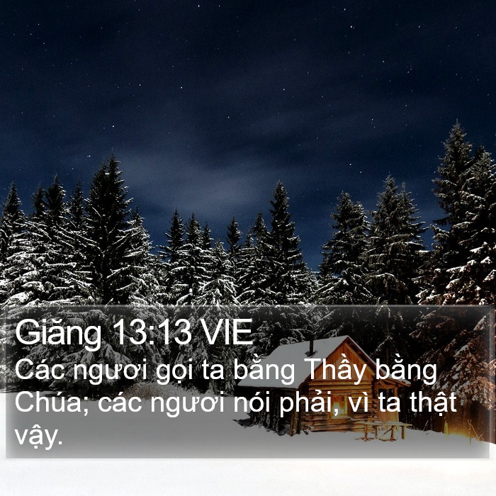 Giăng 13:13 VIE Bible Study