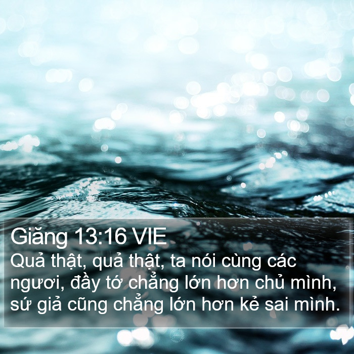 Giăng 13:16 VIE Bible Study